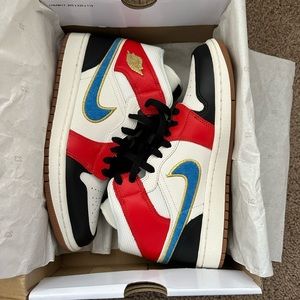 NWOT Jordan 1 Mid Let(Her)Man (W)